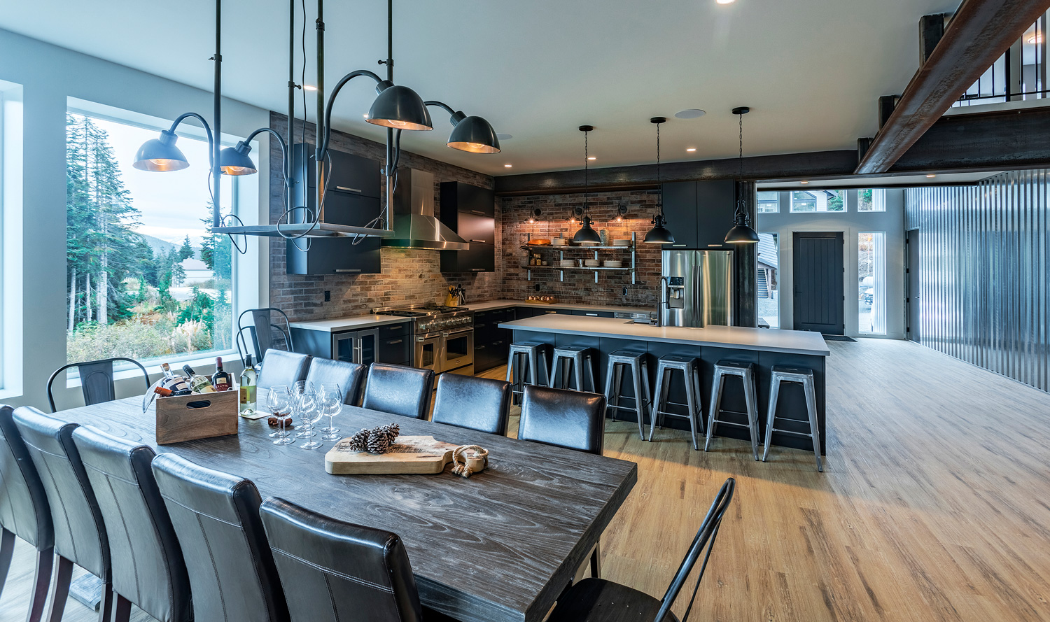 Lacey Construction - open drinking and kitchen